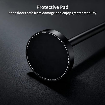 4-Piece Bathroom Set with Privot Toilet Paper Holder | All-in-One Wall Mounted Hardware Combo, Matte Black