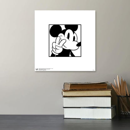 Trends International Gallery Pops Disney Mickey Mouse - Mickey Expressions - Peace Wall Art Wall Poster, 12" x 12", Unframed Version