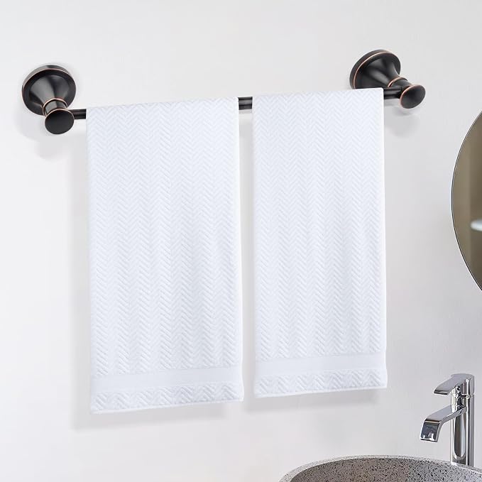 Adjustable Bronze 15 to 26Inch Bath Towel Bar Rack for Bathroom Towel Holder, Wall Mounted Rod Hanger Bathroom Hardware Accessories Hotel Style, Stainless Steel, Oil Rubbed Bronze