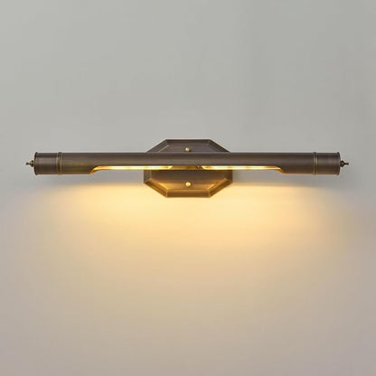 Bronze Vintage Picture Light Hardwired - 24.4 In Art Deco Lights Over Mirror Portrait Pictures Frame - Wall Sconce Lighting Fixture for Museum Bathroom Vanity Gallery Artwork Library Cuadros Painting