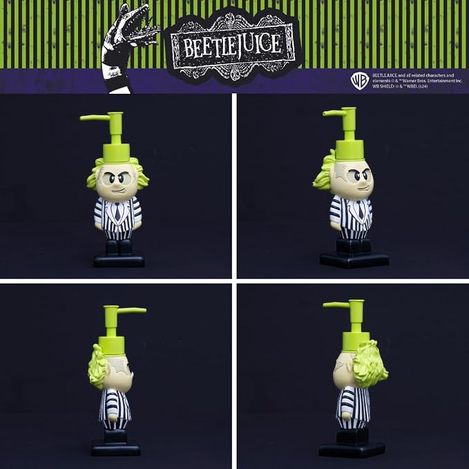 Beetlejuice Soap/Lotion/Hand Sanitizer Resin Pump Dispenser, 2.7 Ounces, (Officially Licensed Product) by Franco Collectibles