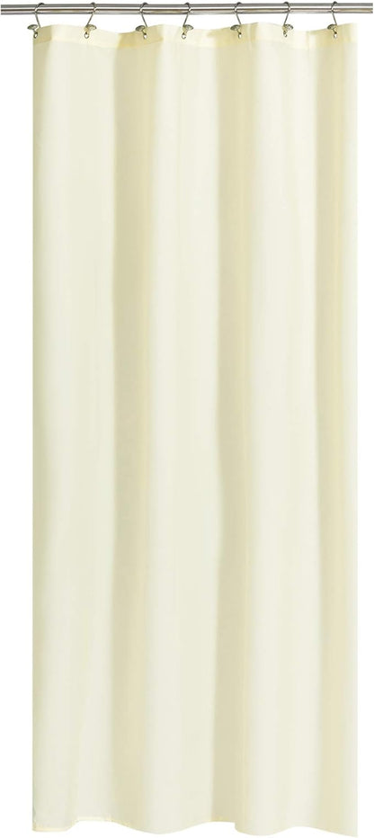 N&Y HOME Fabric Shower Curtain or Liner 36 x 72 Inches Bath Stall Size with 2 Bottom Magnets, Hotel Quality, Washable, Water Repellent, Sand