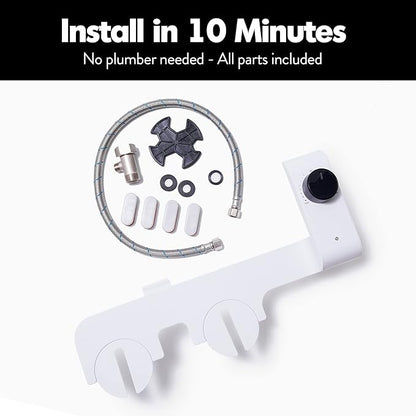 Modern Bidet Attachment for Toilet With Adjustable Water Pressure And Female-Friendly Wash and Rear Wash - Fresh Water Sprayer Bidet - Self-Cleaning and Non-Electric - Easy to Install & BPA Free