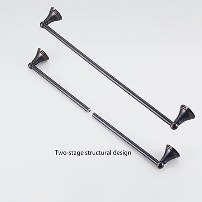 4-Piece Towel Bar Set, 24 Inch Towel Racks for Bathroom Wall Mounted in Oil Rubbed Bronze, SUS304 Stainless Steel Complete Bathroom Hardware