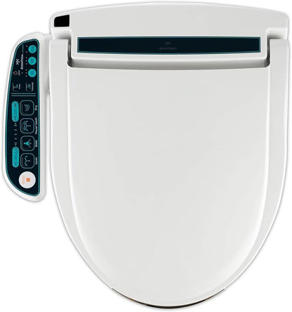 BidetMate 2000 Series Electric Bidet Toilet Seat, Round, Heated Seat | Heated Water Seat, Unlimited Warm Water Wash, Dryer, Deodorizer, Self Cleaning Nozzle, Side Panel Control, Fits Round Toilets
