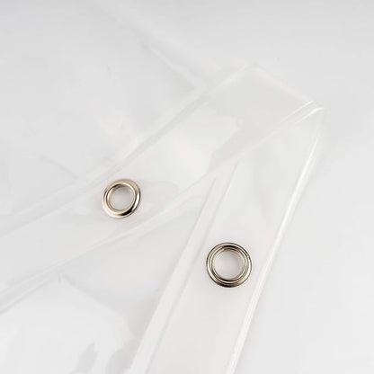 EurCross 72 x 96 inch Extra Long Clear Shower Curtain Liner with 5 Magnets, 9G PVC Free Thick EVA Shower Liner, Heavy Duty Weighted Clear Shower Curtain for Bathroom 96 inch Length