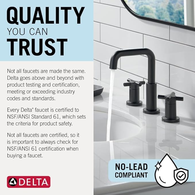Delta Bonacci Touchless Bathroom Faucet 1-Hole with Touch On Technology, Chome Single Hole Bathroom Sink Faucet, Metal Push-Pop Drain, Lumicoat Chrome 545T-PR-DST