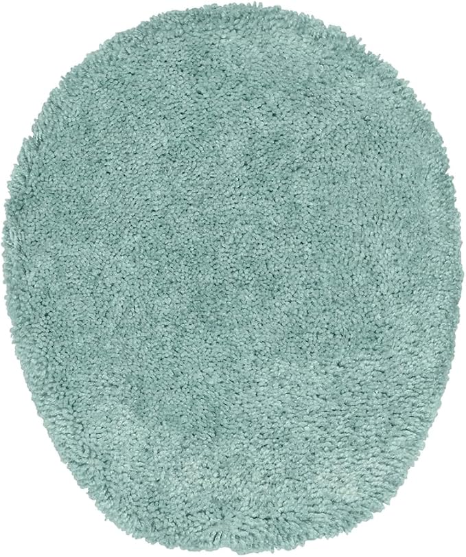 Garland Rug Traditional Nylon Washable Sea Foam 4 Piece Set - Lid, Contour, 2 Bath Rugs - Soft, Absorbent, and Stylish for Your Bathroom