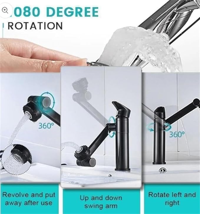 Universal 360 Rotatable Faucet (White)