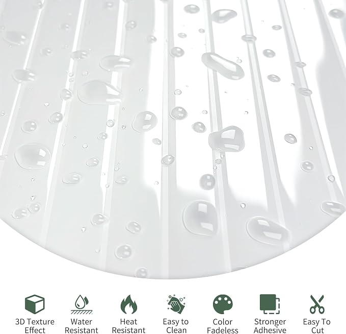10-Sheet Upgraded Thick Peel and Stick Kitchen Backsplash Tiles | Waterproof Premium Self-Adhesive Wall Tile Stick on Backsplash for Kitchen,Bathroom and Fireplace(White,12"×12")