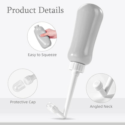 Portable Bidet Travel Large Capacity 450ml(15oz) Personal Toilet Handheld Gray