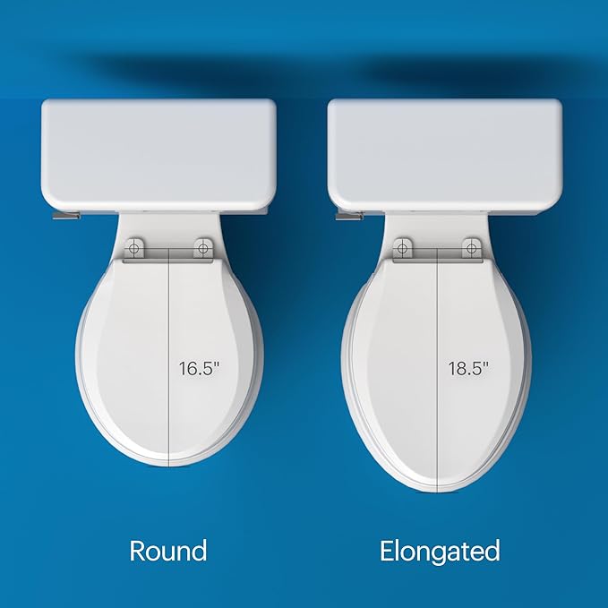 Brondell Thinline T44-EW Swash Electric Bidet Toilet Seat With Thin Profile, Heated,Remote Control, Oscillating Stainless Steel Nozzle, Warm Air Dryer, Night Light, Gentle Close Lid, Elongated