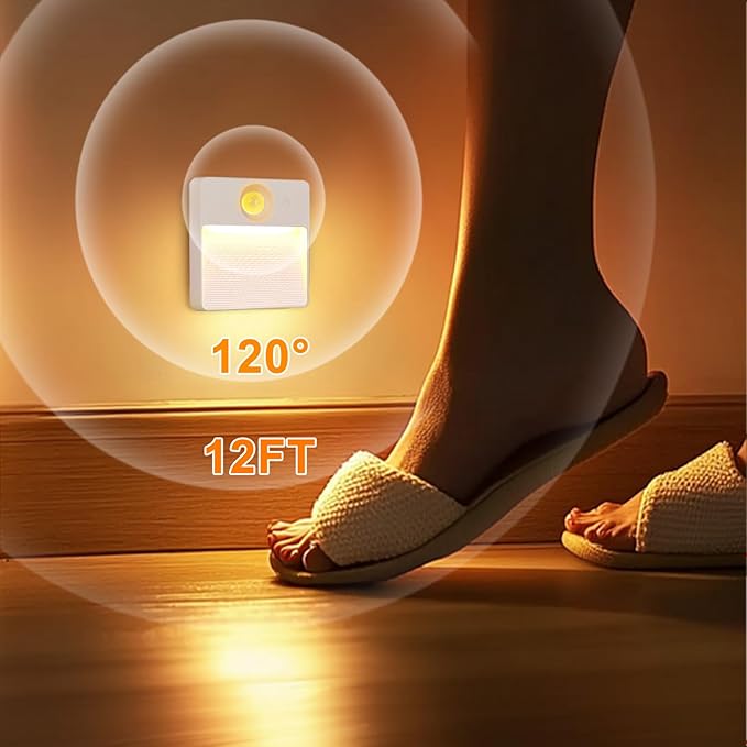 16 Pack Rechargeable Motion Sensor Stair Light for Indoor, RGBW Battery Operated Closet Lights, Stick On Night Lamp, Motion Activated Magnetic Lighting Lamps for Step,Cabinet,Hallway,Bathroom