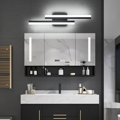 PRESDE 24 Inch LED Vanity Light Bar, Modern Black Bathroom Lighting Fixture Over Mirror