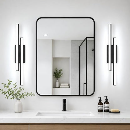 32 in Retractable Bathroom Vanity Light-ETL Certificated 5700K Bathroom Light Bar Vanity for Mirror-34W 2 Pack
