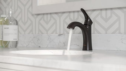 Pfister Weller Bathroom Sink Faucet, Single Handle, Single Hole or 3-Hole, Tuscan Bronze Finish, LG42WR0Y