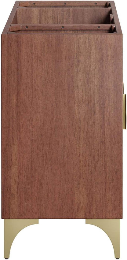 Modway Daylight Bathroom Vanity Cabinet Basin Not Included, 48" Single Sink Compatible, Walnut