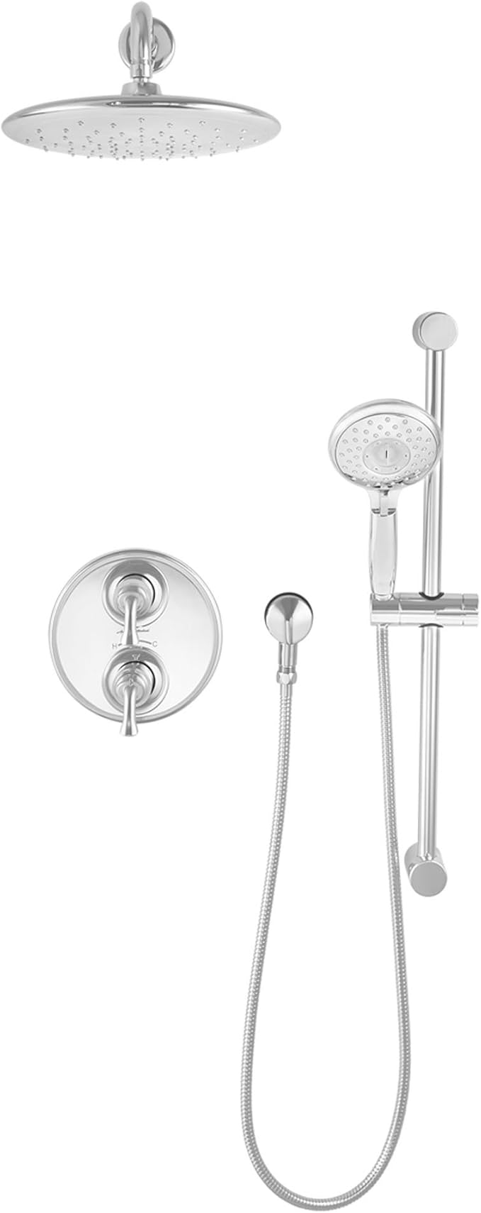 American Standard 9038001.002 Spectra Water Saving Rain Shower Head 11-inch 1.8 GPM, Polished Chrome