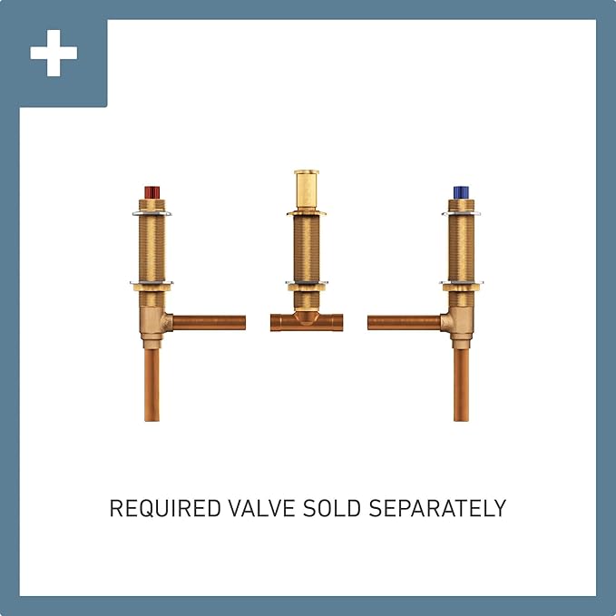 Moen TS983BN Doux Two-Handle Roman Tub Faucet, Valve Required, Brushed Nickel