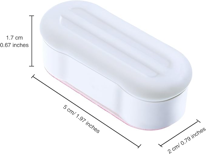 Blulu 8 Pcs Toilet Seat Bumpers for Bidet Universal Seat Bumper Spacers Kit Replacement Bumpers Pads with Strong Adhesive for Family Hotel Hospital School