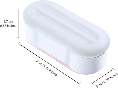 Blulu 8 Pcs Toilet Seat Bumpers for Bidet Universal Seat Bumper Spacers Kit Replacement Bumpers Pads with Strong Adhesive for Family Hotel Hospital School
