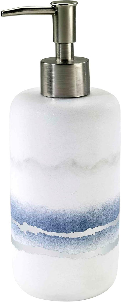 Avanti Linens - Lotion Pump/Soap Dispenser, Resin Countertop Accessories, Marble Inspired Bathroom Essentials (Murano Collection) | Refillable, Soap & Lotion Pump, Easy Pump, Durable Construction, Seasonal Bathroom Decor