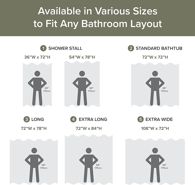 Madison Park Arbor Waffle Stall Shower Curtain, 36 x 72, Sage Green Solid | Adds Privacy, Machine Washable, Farmhouse, OEKO-TEX Certified Bathroom Curtain, 3M Scotchgard Moisture Management