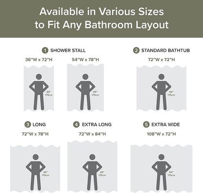 Madison Park Arbor Waffle Shower Curtain for Bathroom, 72 x 72, Sage Green | Adds Privacy, Machine Washable, Farmhouse, OEKO-TEX Certified Bathroom Curtain, 3M Scotchgard Moisture Management