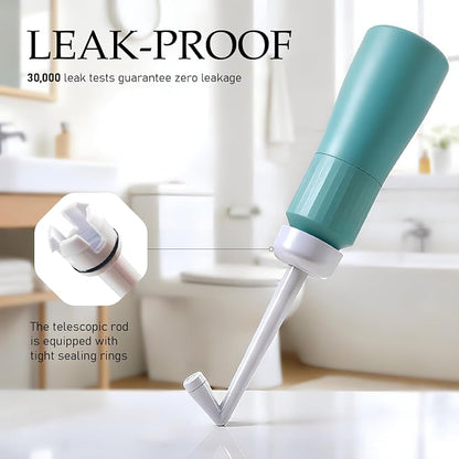 Portable Bidet for Travel Peri Bottle Postpartum Handheld Bidet sprayers, Retractable Nozzle, Storage Bag, Leak-Proof, FDA & CE Certified, 350ml