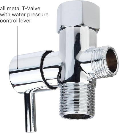 Brondell Hand Held Bidet Sprayer for Toilet: Brondell CleanSpa Advanced Bidet Attachment, Precision Pressure Control Jet Spray, Ergonomic Handheld Bidet for Toilet, Toilet Water Sprayer & Hose Set