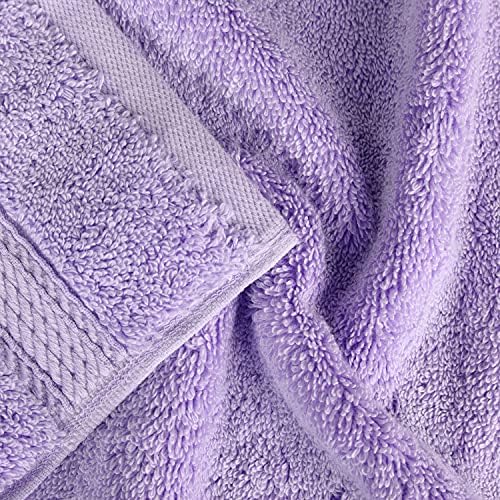 SUPERIOR Egyptian Cotton Ultra Plush & Absorbent, 8 Piece Set, Purple