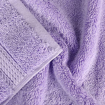 SUPERIOR Egyptian Cotton Ultra Plush & Absorbent, 8 Piece Set, Purple