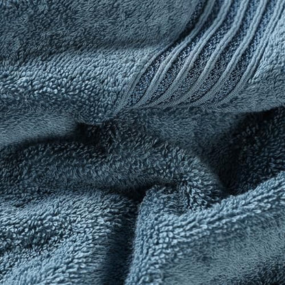 SUPERIOR Egyptian Cotton 9-Piece Towel Set, Assorted Towels for Home Bathroom, Guest Bath Decor Essentials, Includes 3 Bath, 3 Hand, 3 Face Towels/Washcloths, Quick Dry, Absorbent - Sapphire