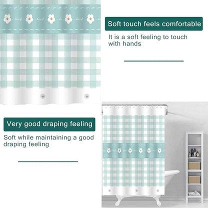 Shower Curtain Liner, 100% Waterproof Peva Shower Curtains with 3 Duty Heavy Bottom Magnets and 12 Rust Proof Grommets, 72x72 Weighted Shower Liner for Shower Stall, Bathtubs