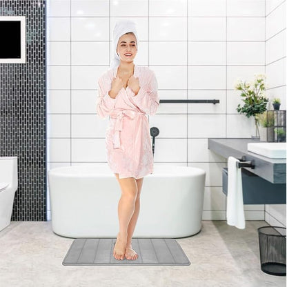 Bathroom Mats Memory Foam Bath Rug Set 3 Piece Non-Slip Bath Mats, Absorbent Shaggy Rugs, Machine Wash, Perfect Plush Bathroom Rugs, BathCarpets Set,Bath Mats for Bathroo Home Decor Accessories