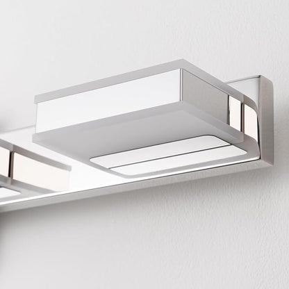 mirrea 24" 4 Light 3CCT LED Chrome Bathroom Vanity Light Fixture | Over Mirror,Bathroom Light Fixture,3000K/4000K/5000K ,Dimmable,Rust-resistant,Moisture-resistant,Acrylic shade