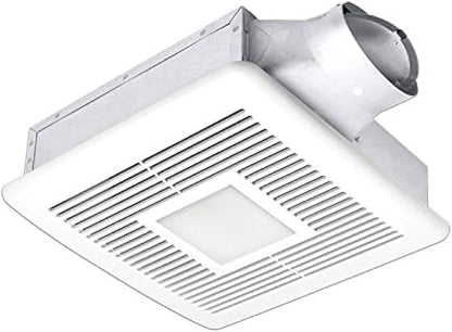 Delta BreezSlim SLM80-110DLED Adj. High Speed 80/110 CFM, Dual speed Fan/Dimmable LED Light, 7.8W/14.2W, 0.4/1.2 Sones