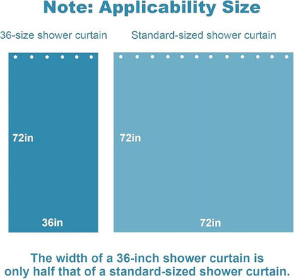 Funny Sea Turtle Shower Curtains Ocean Animal Cartoon Kids Theme Cloth Fabric Bathroom Decor Sets with Hooks Waterproof Washable 36W x 72H inches Teal Purple