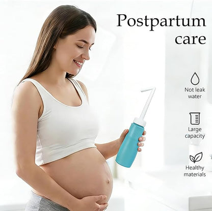 Portable Bidet for Travel Peri Bottle Postpartum Handheld Bidet sprayers, Retractable Nozzle, Storage Bag, Leak-Proof, FDA & CE Certified, 350ml