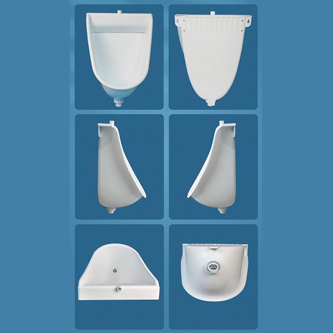Floating Toilet Wall Mounted Male Toilet with Flush | Male Urinals for Home Dorm Garden RV Apartment Dad Boyfriend Grandpa
