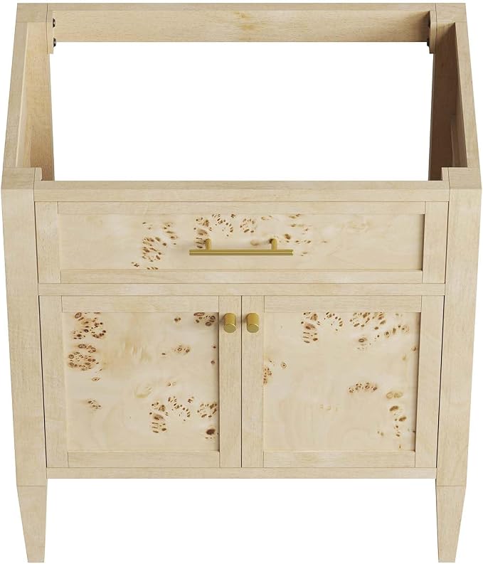 Modway EEI-6138-BUR Elysian 30" Bathroom Vanity Cabinet (Sink Basin Not Included), Burgundy