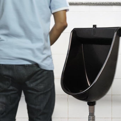 Wall Toilet Wall Mounted Male Toilet with Flush | Male Urinals for Home Dorm Garden RV Apartment Dad Boyfriend Grandpa