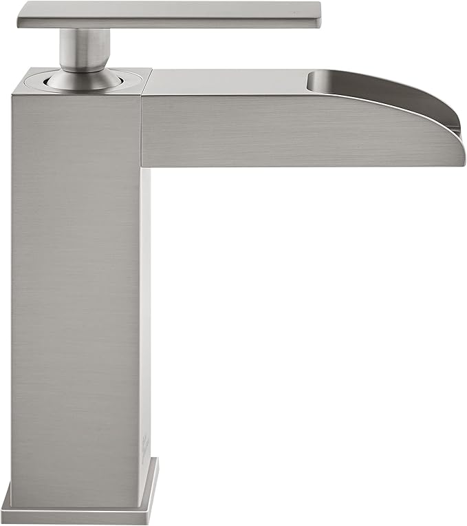 Concorde Single Hole, Single-Handle, Waterfall Bathroom Faucet in Brushed Nickel