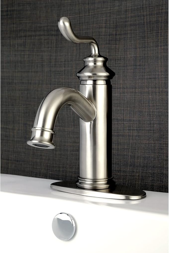 Kingston Brass LS5413RL Royale Bathroom Faucet, Brushed Brass 5.88 x 5.06 x 9