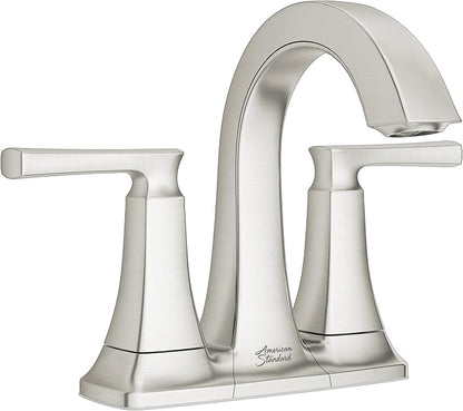 American Standard 7426201.295 Belmeade Two-Handle 4-Inch Centerset Bathroom Faucet, 1.2 GPM, Brushed Nickel
