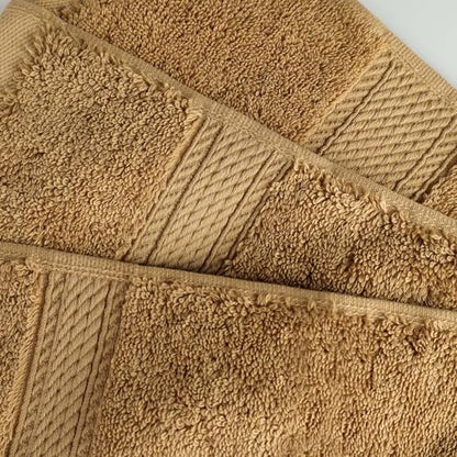 Superior Egyptian Cotton 800 GSM Plush & Absorbent, 9 Piece Set, Toast
