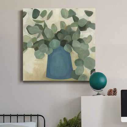 Renditions Gallery Greenery Still Life Wall Art, Premium Gallery Wrapped Canvas Decor, Ready to Hang, 24 in H x 24 in W, Made in America Print