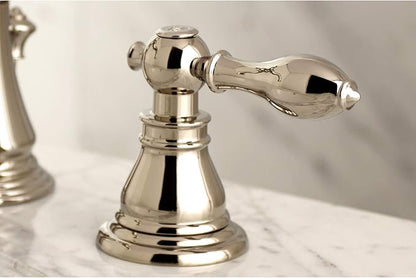 Fauceture FSC1979ACL American Classic Widespread Bathroom Faucet with Brass Pop-Up, Polished Nickel