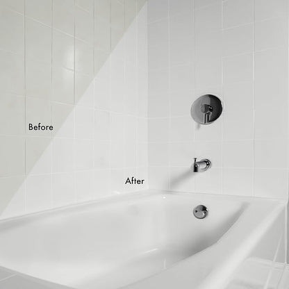 Tub & Tile Touch Up Gloss Coastal Fog Paint Kit | Bathroom Surface Refresh, Ceramic, Porcelain, Fiberglass, Durable Moisture Resistant Finish, Quart