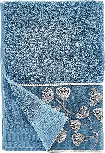 Zahari Home Capri Modern Bathroom Towel Set - 3 Piece Set, Bath Towel, Hand Towel and Wash Towel - Classic Luxury Contemporary Decor - Beautiful Bath Ensemble - Unique Royal Blue
